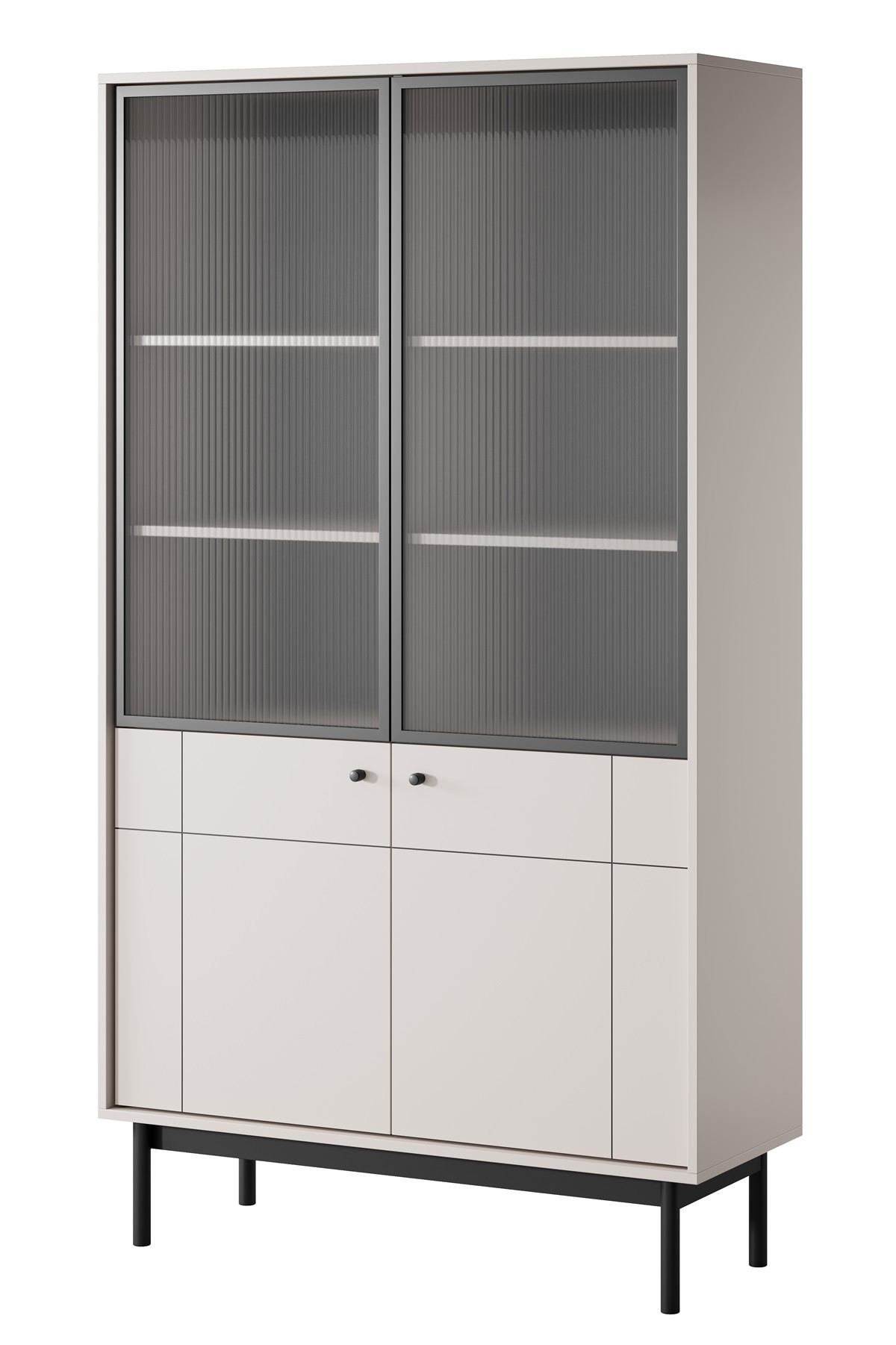 Witryna NATURE w stylu japandi do salonu WT104 - kaszmir