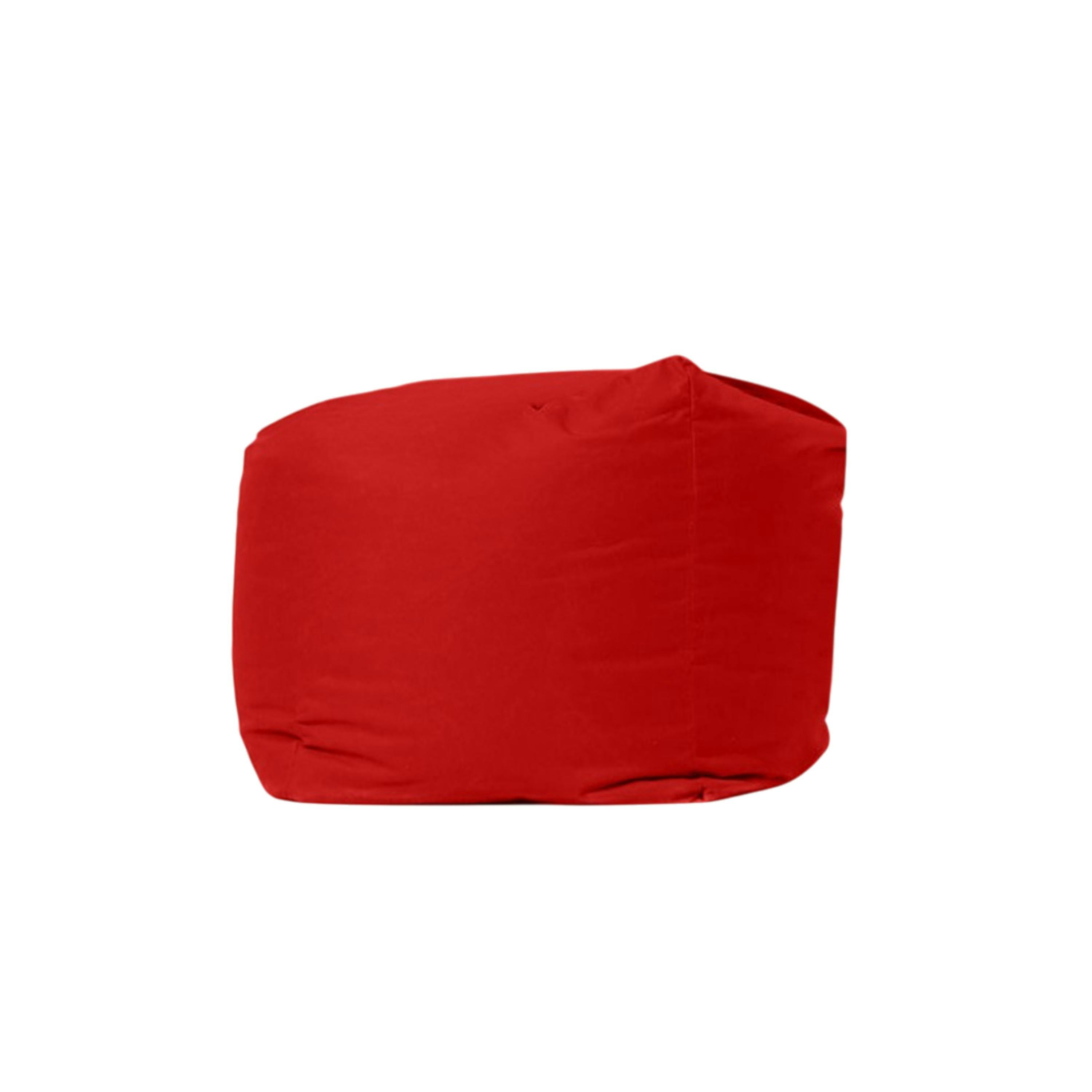 Pouf cube d'extérieur rouge ARTA