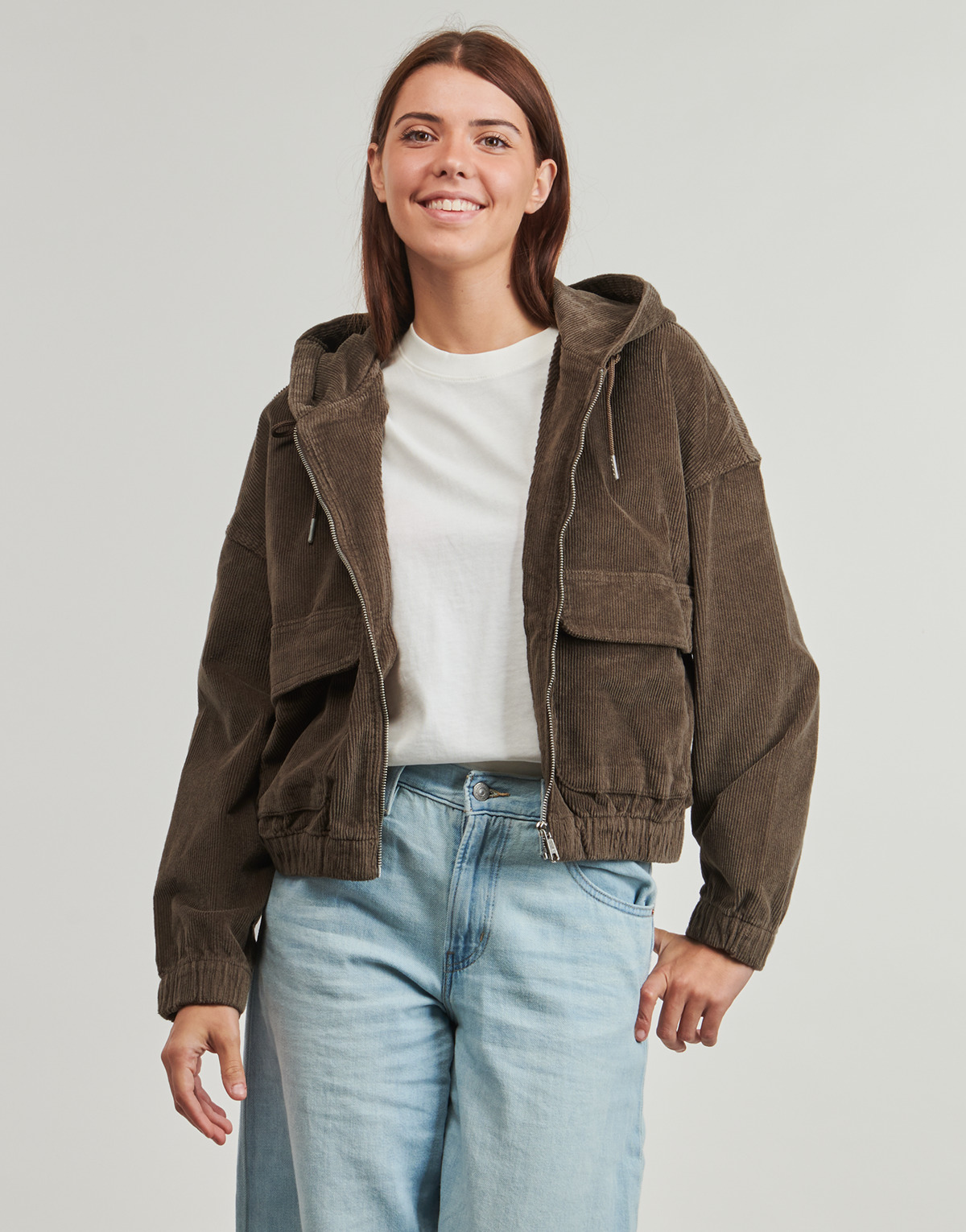 Only - ONLKENZIE L/S CORD - Brown