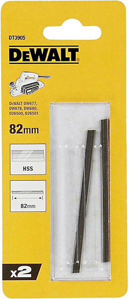 DT3905-QZ Fers de rabot HSS 82 mm compatibles DEWALT - lot de 2