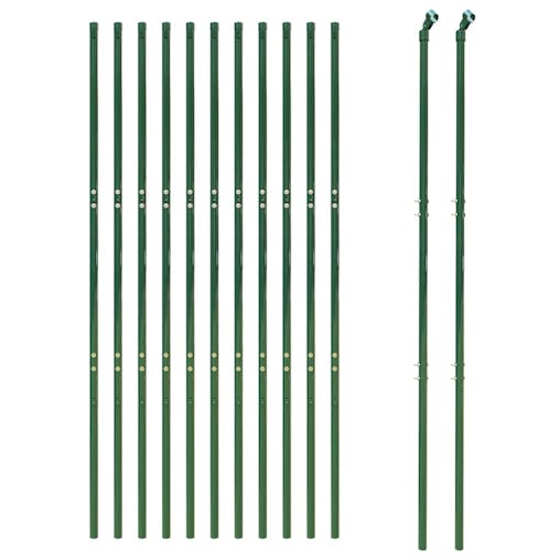 NNEVL Chain Link Fence Green 1.6x25 m
