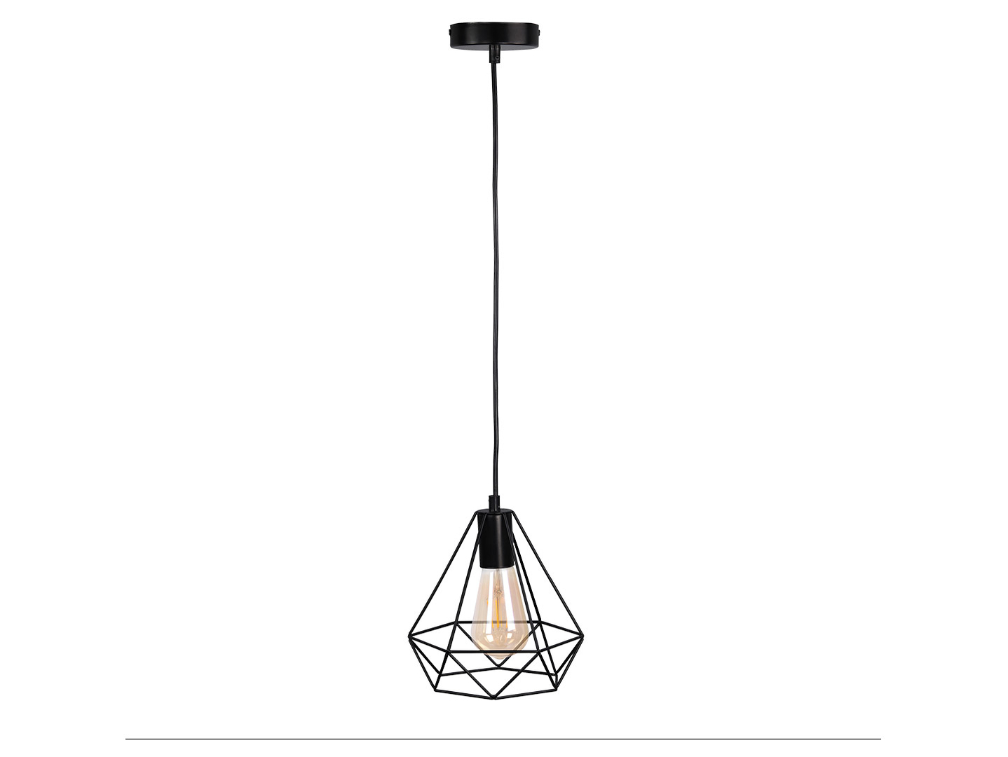 Lampa wisząca Vigo metalowa czarna