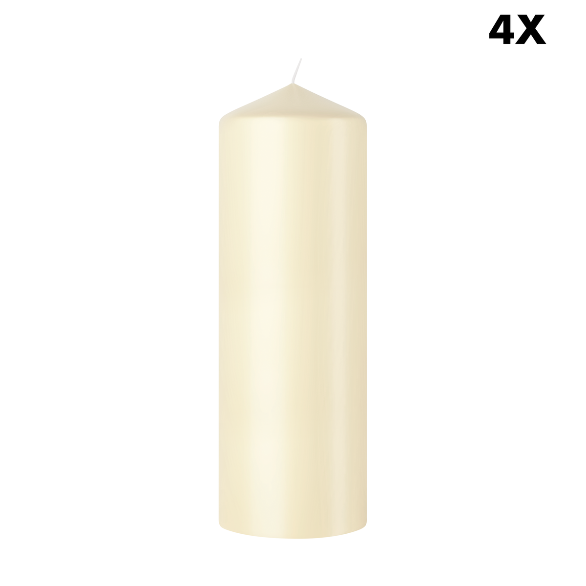 Bolsius gladde stompkaarsen - ivoor - 20cm