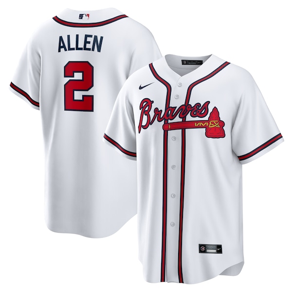 Nick Allen Atlanta Braves Nike Home Replica Jersey - White