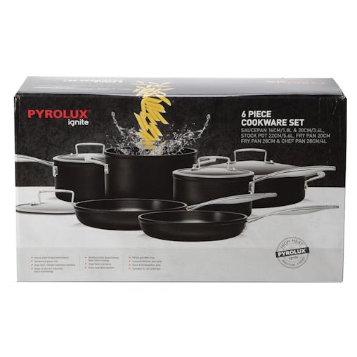Pyrolux Ignite 6 Piece Cookware Set | 6pc