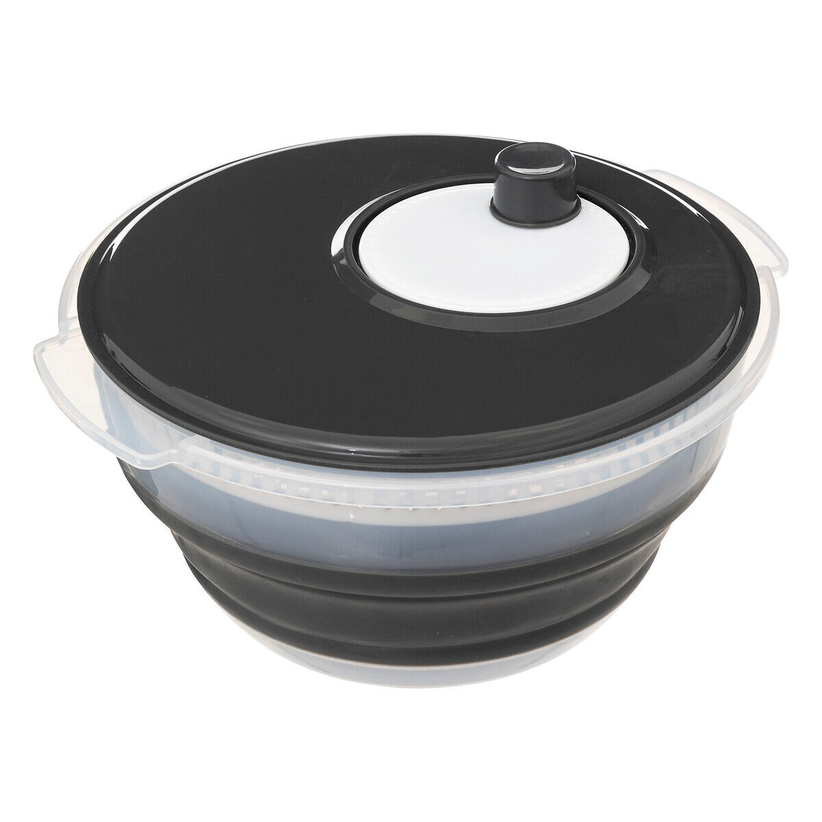 Escorredor de legumes retrátil com manivela