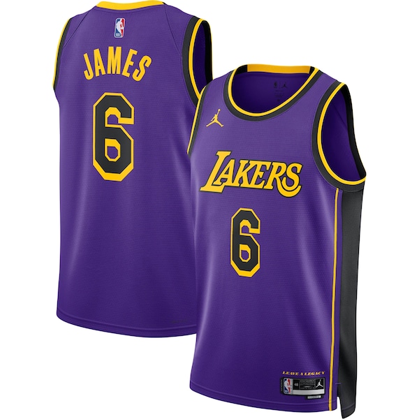 LeBron James Los Angeles Lakers Jordan Brand Unisex Swingman Jersey - Statement Edition - Purple
