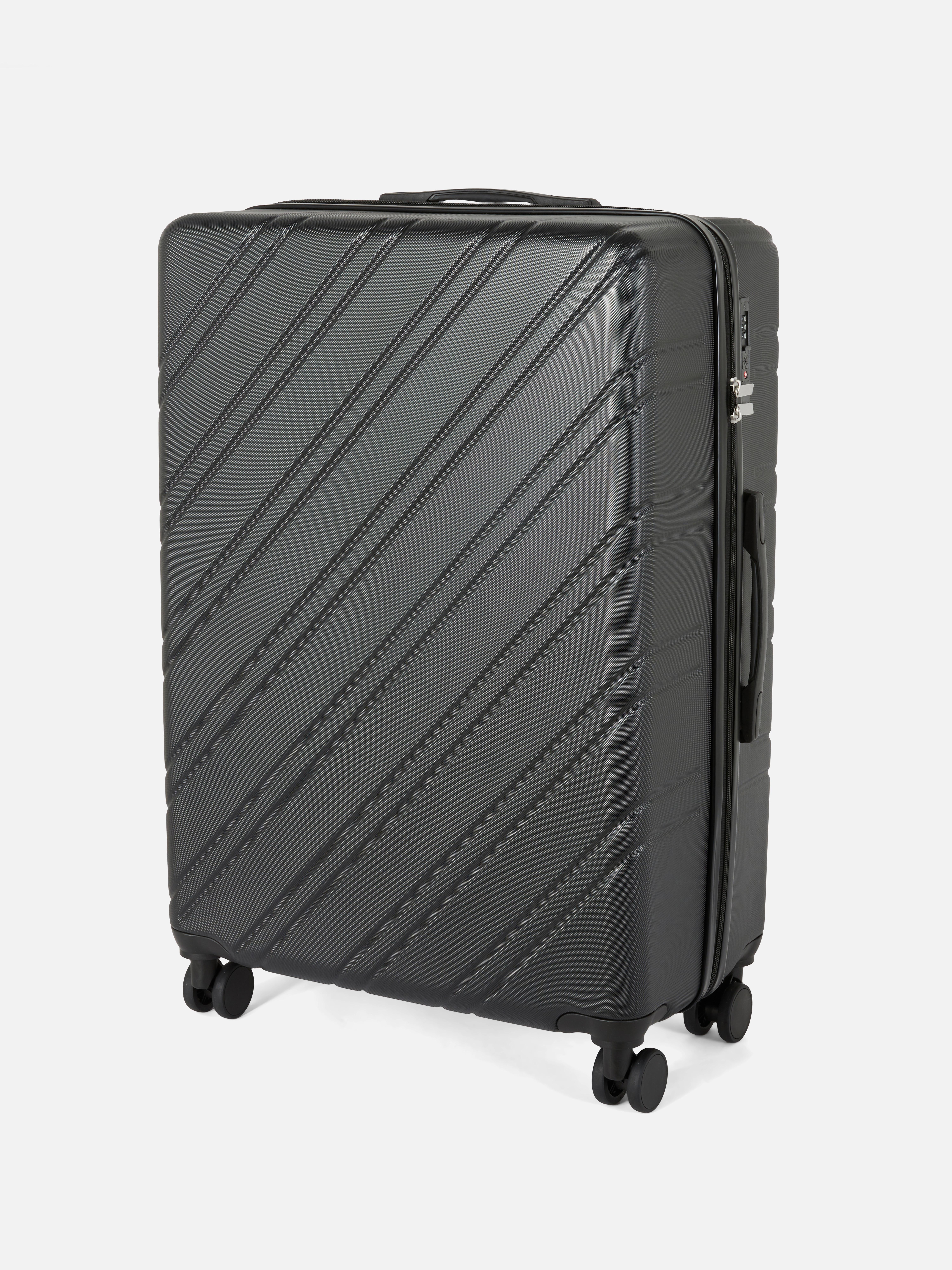 Ribbed Hard Shell Suitcase