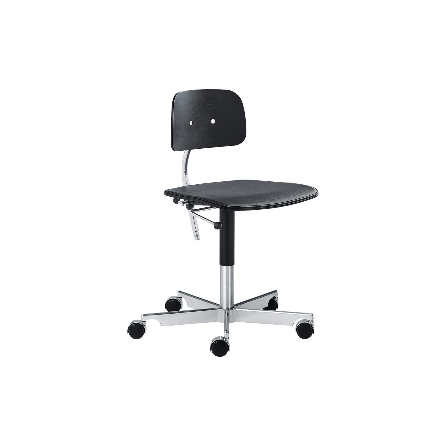 KEVI&reg; 2533 kontorstol, sort ask/sort