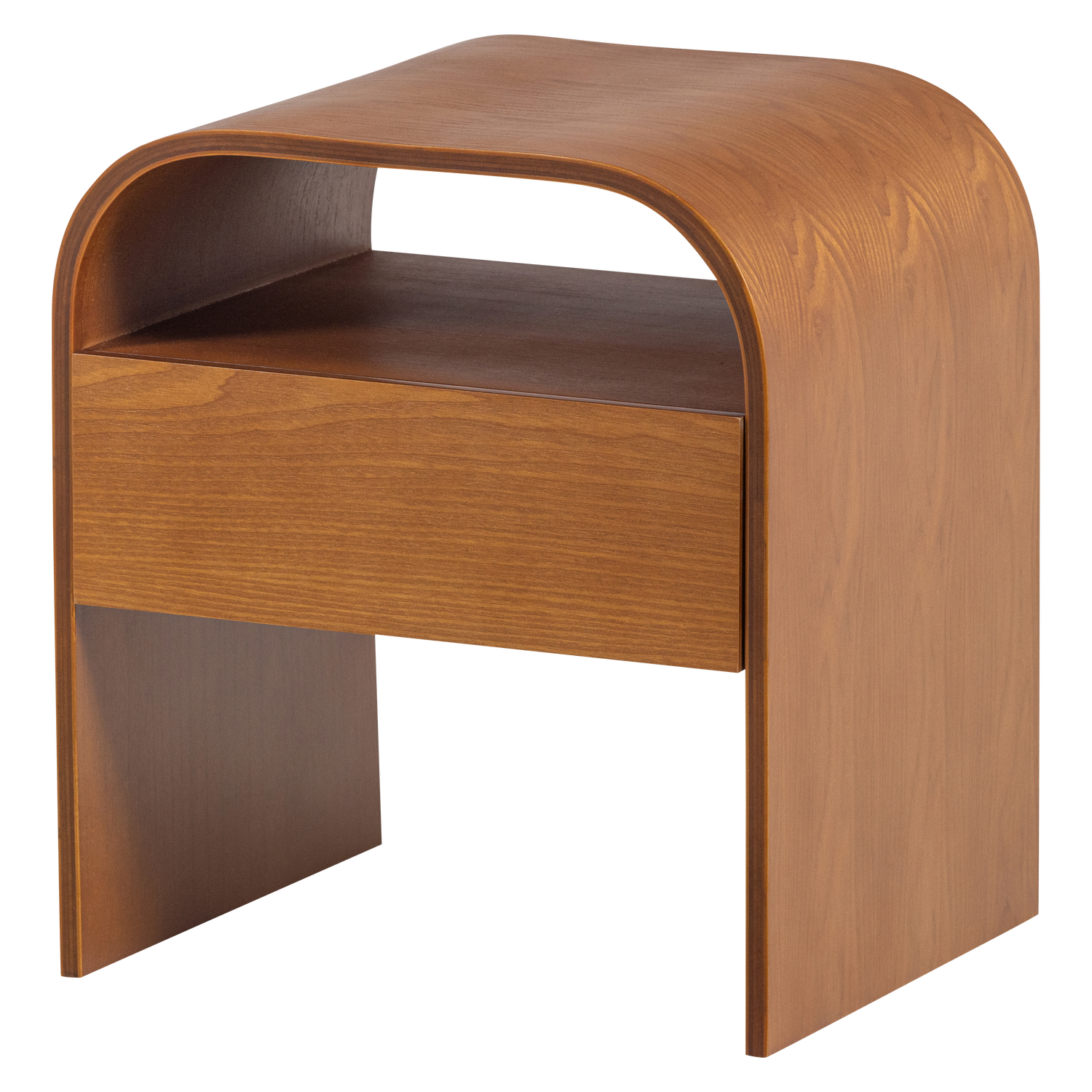 WOOOD Momo Nachtkastje - Hout - Bruin - 45x40x34