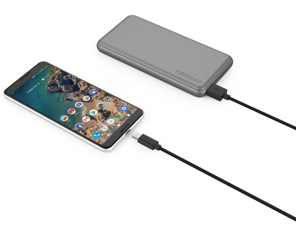 Bluehive Braided USB to Type C Charger & Sync Cable, for Apple and Android Devices, Black, 10-ft