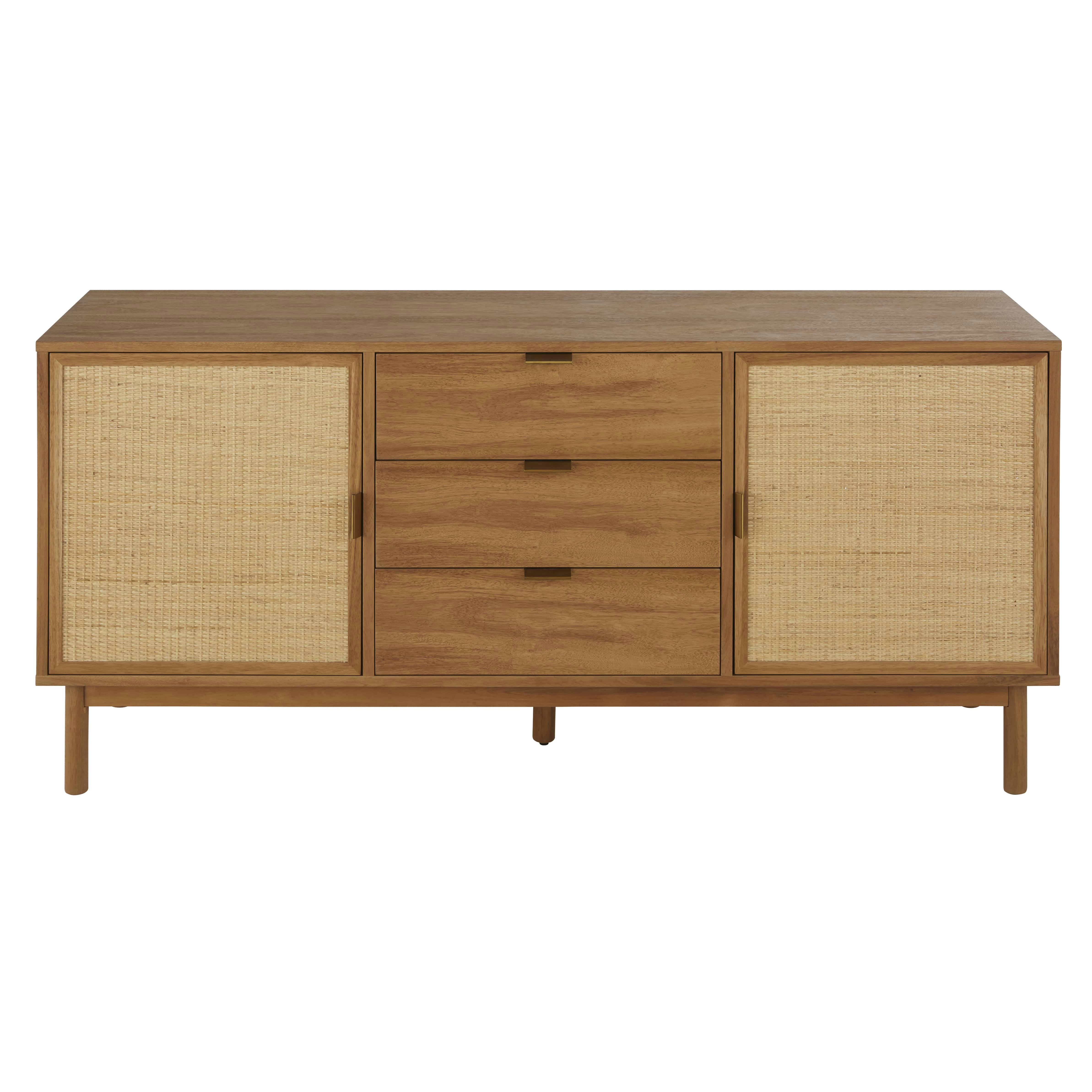 Tarifa - Buffet 2 portes 3 tiroirs cannage en rotin