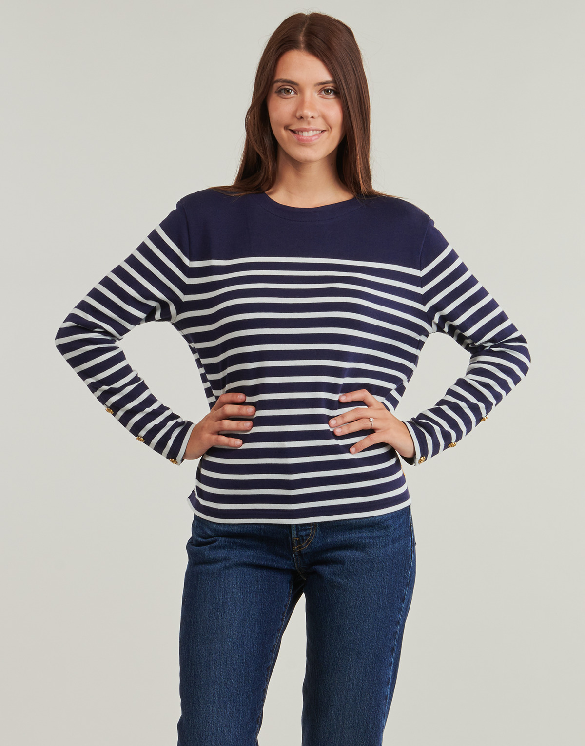 Armor Lux - MARINIERE HERITAGE - Seal / Natural