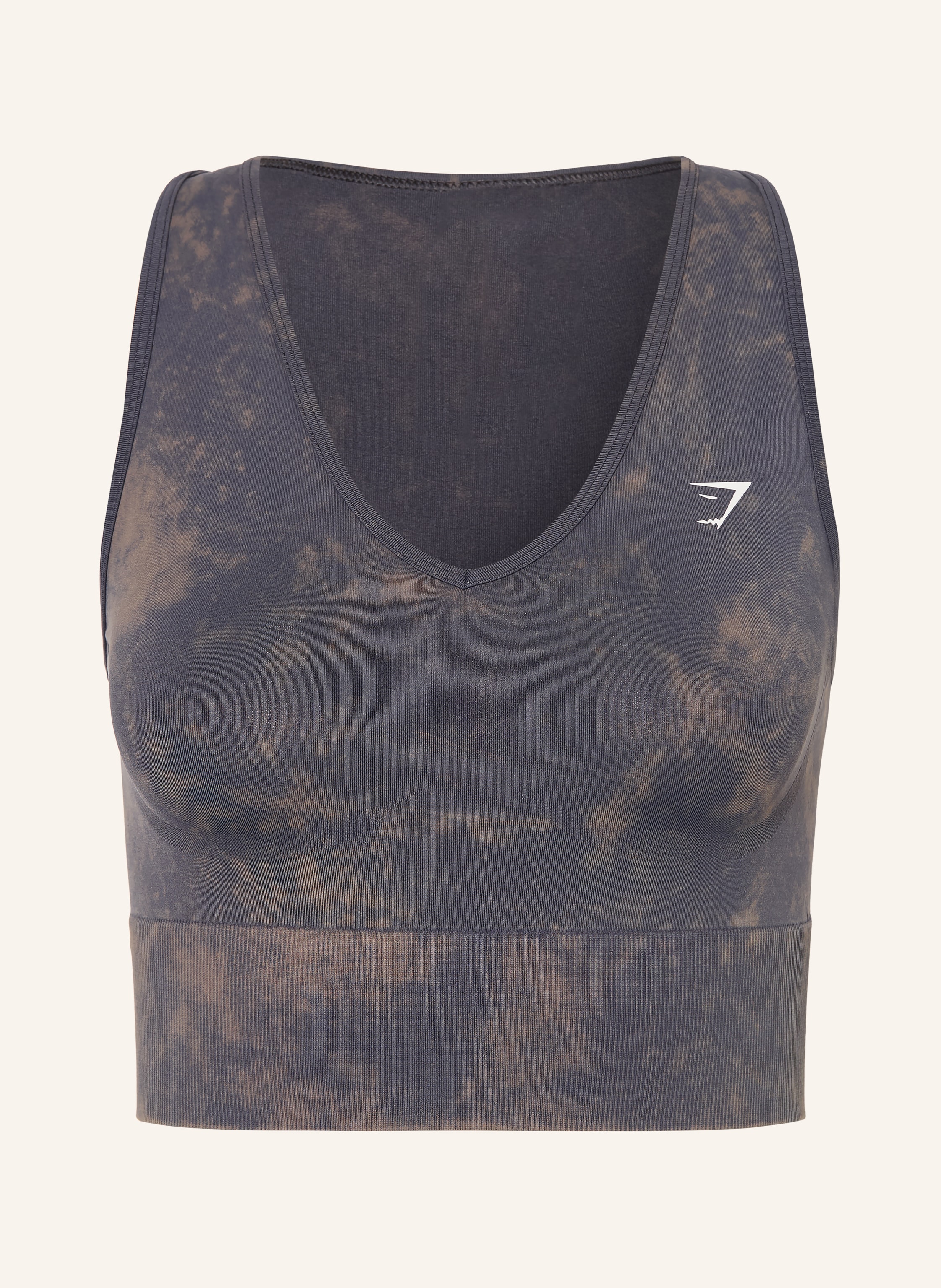 GYMSHARK Cropped-Top EVERYDAY SEAMLESS WASHED