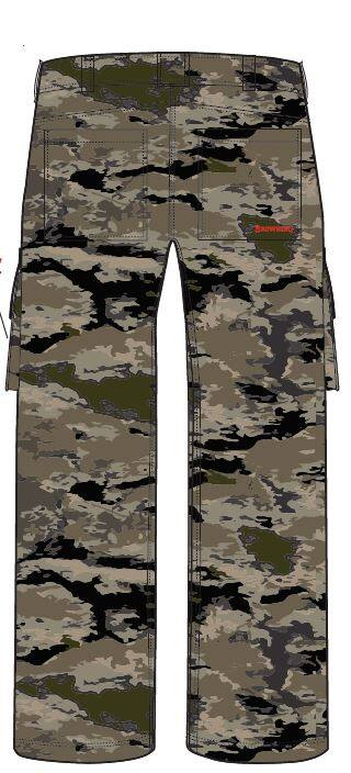 Browning PM911 Cotton Cargo Pants with Large Pockets for Hunting/Hiking, Camo