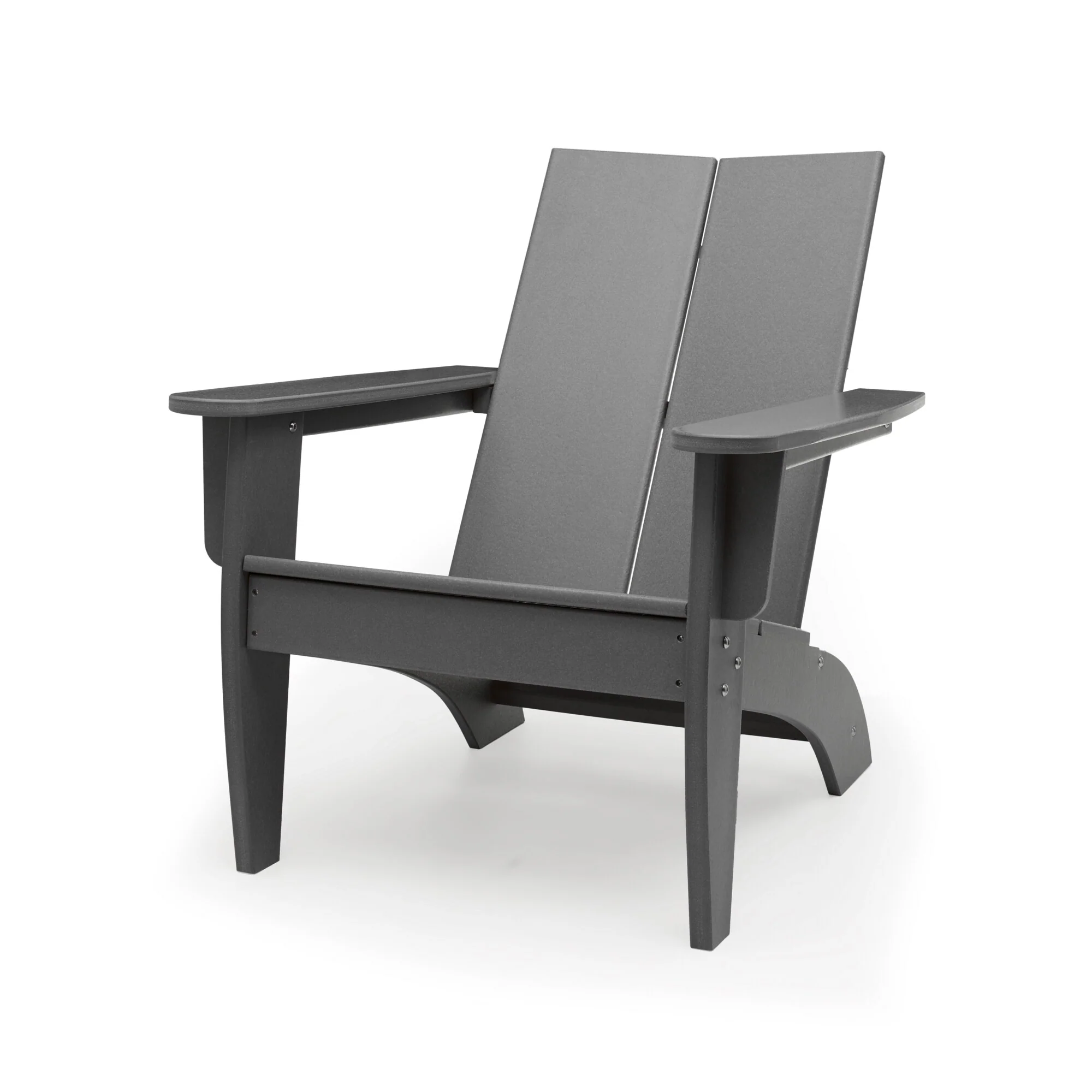 Kamas 2 Piece HDPE Outdoor Modern Adirondack Chairs