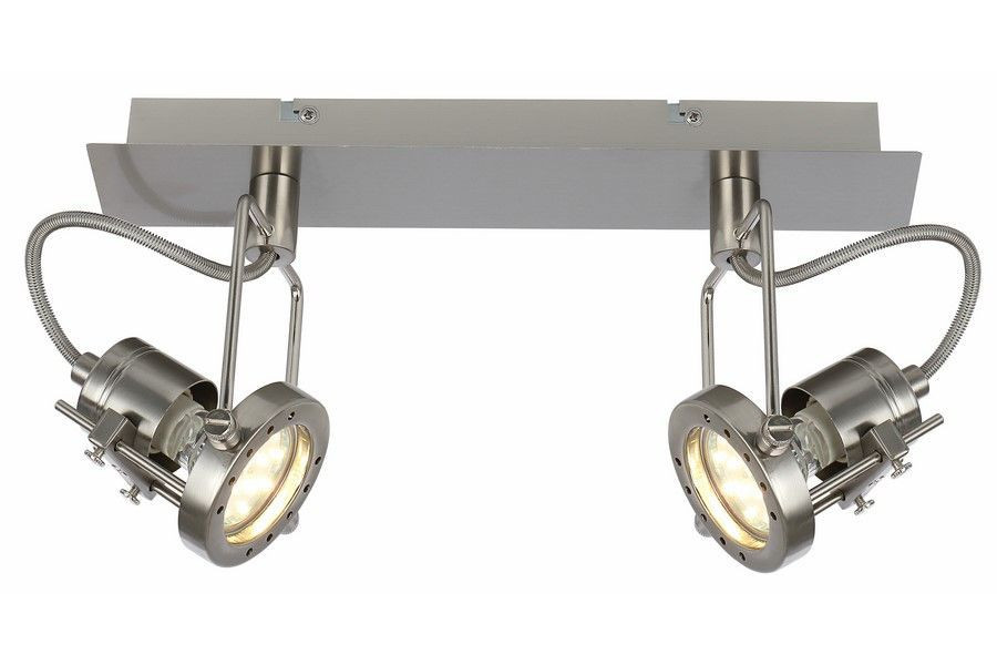 Lampa sufitowa satyno-chromowana Fiji 2 2xGU10x50W wym: 16x32x6 cm Reality