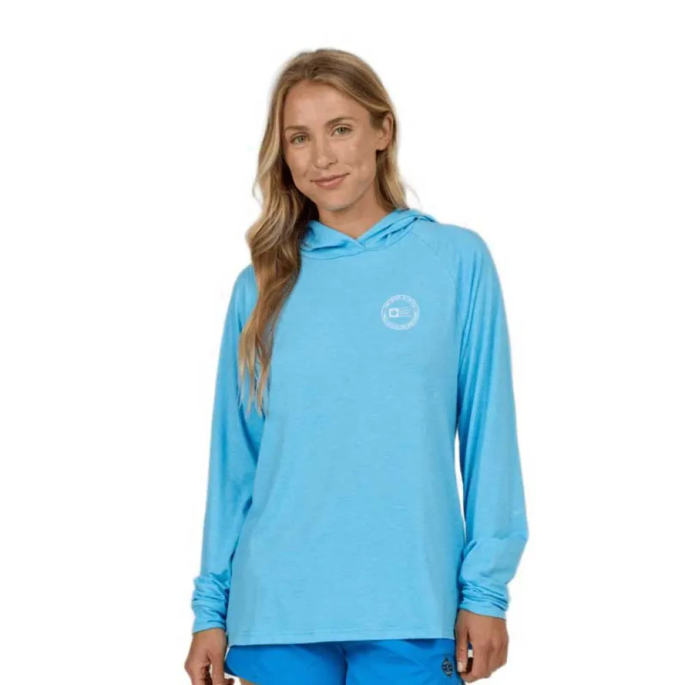 Salty Crew Circled tech hooded long sleeve rash guard