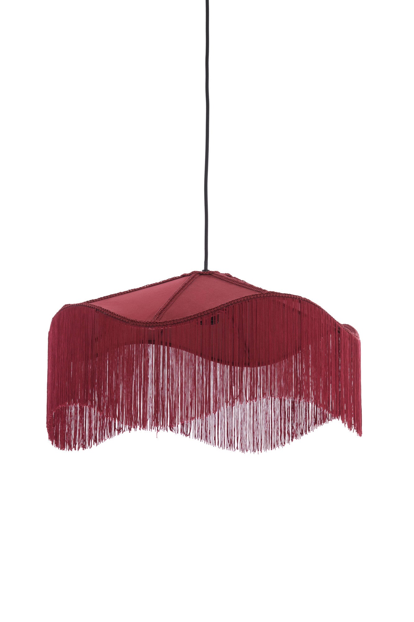 Light & Living hanglamp TIFFANY - rood - Ø50x28cm