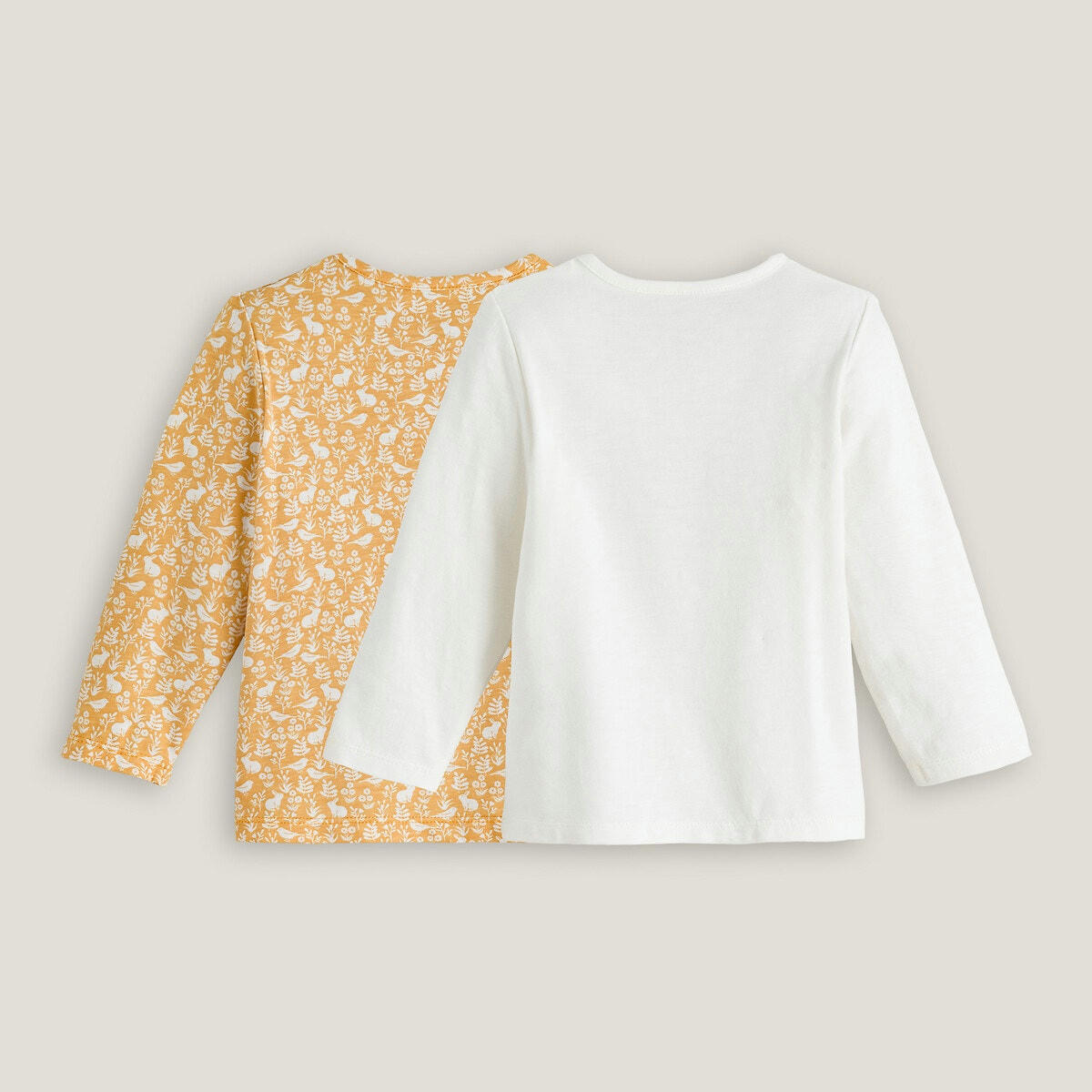 Lot de 2 T-shirts manches longues coton bio