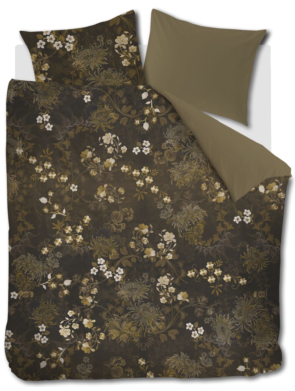 Beddinghouse Darcy - 200 x 200/220 cm - Olive Green