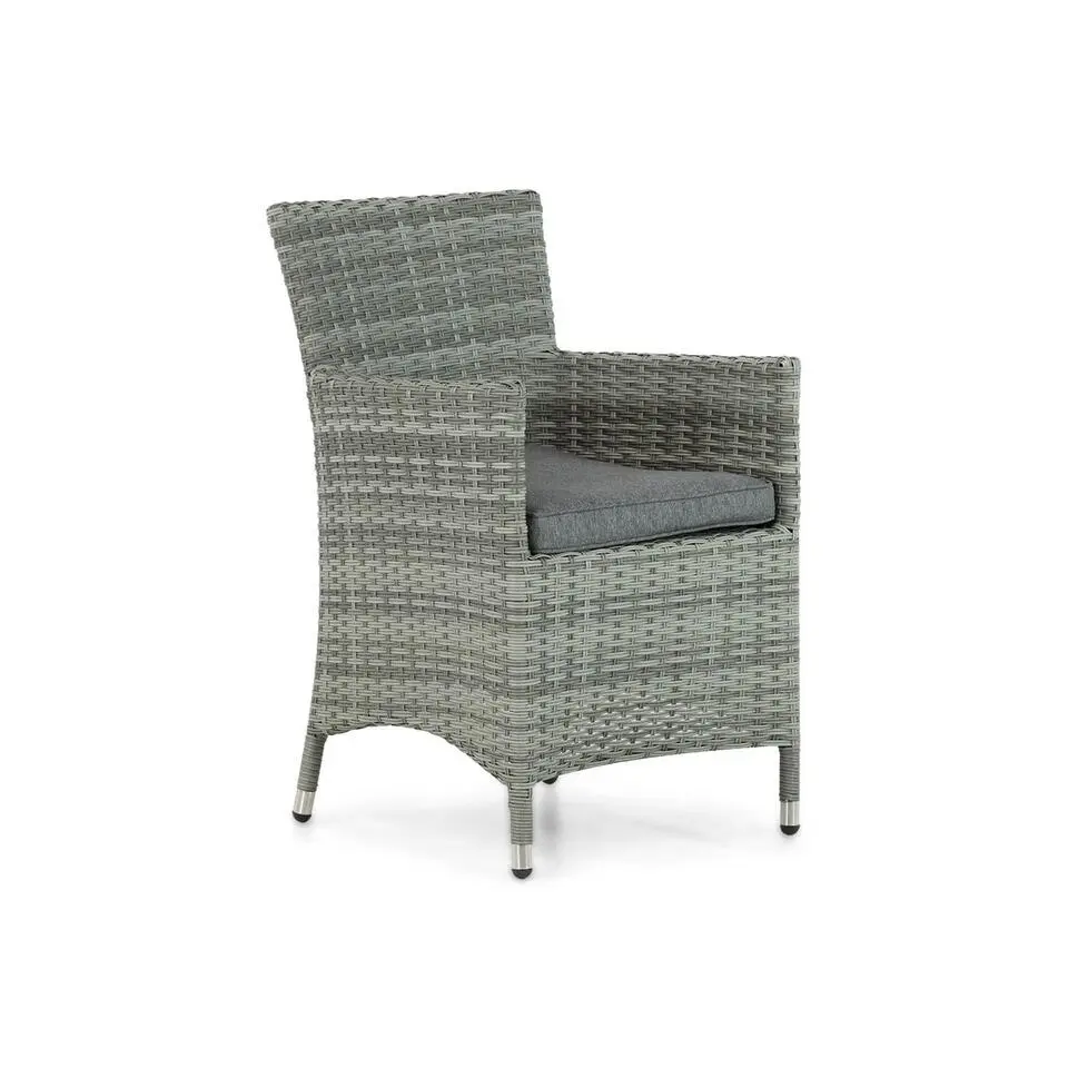 Tuinset 4 personen 180 cm Wicker Grijs Domani Furniture Miami/Graniet