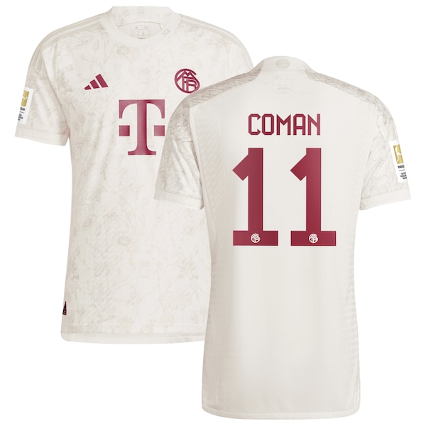 Kingsley Coman Bayern Munich adidas 2023/24 Third Authentic Jersey - White