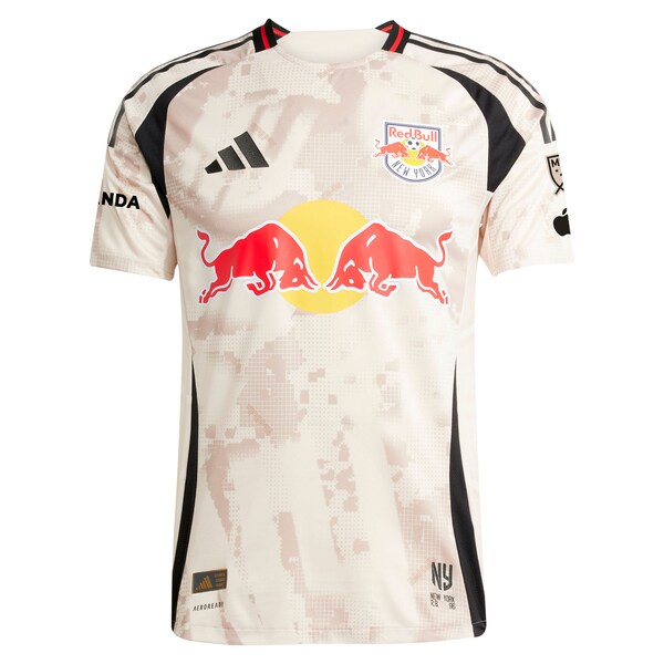 Emil Forsberg New York Red Bulls adidas 2025 Stone Kit Authentic Player Jersey - Tan