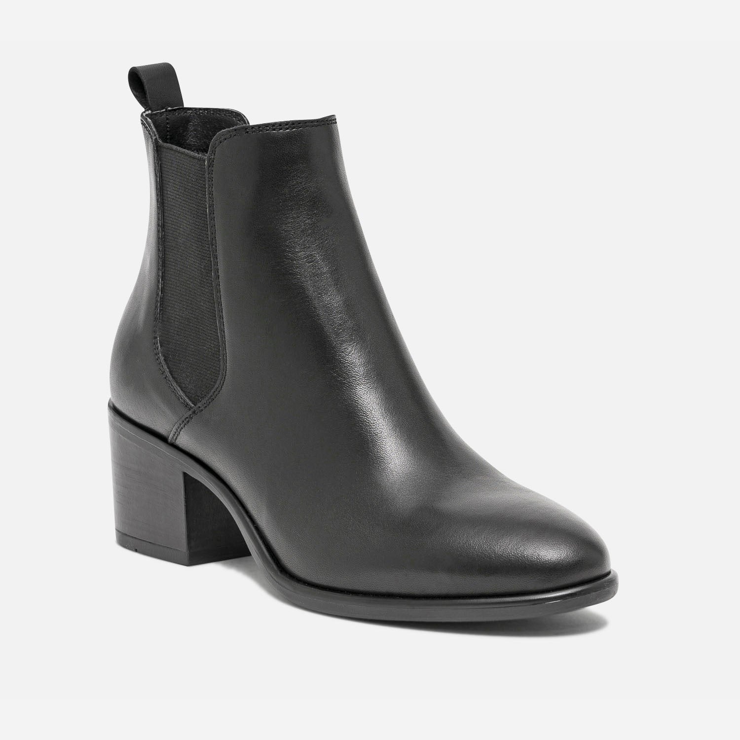 Chelsea boots noir en cuir