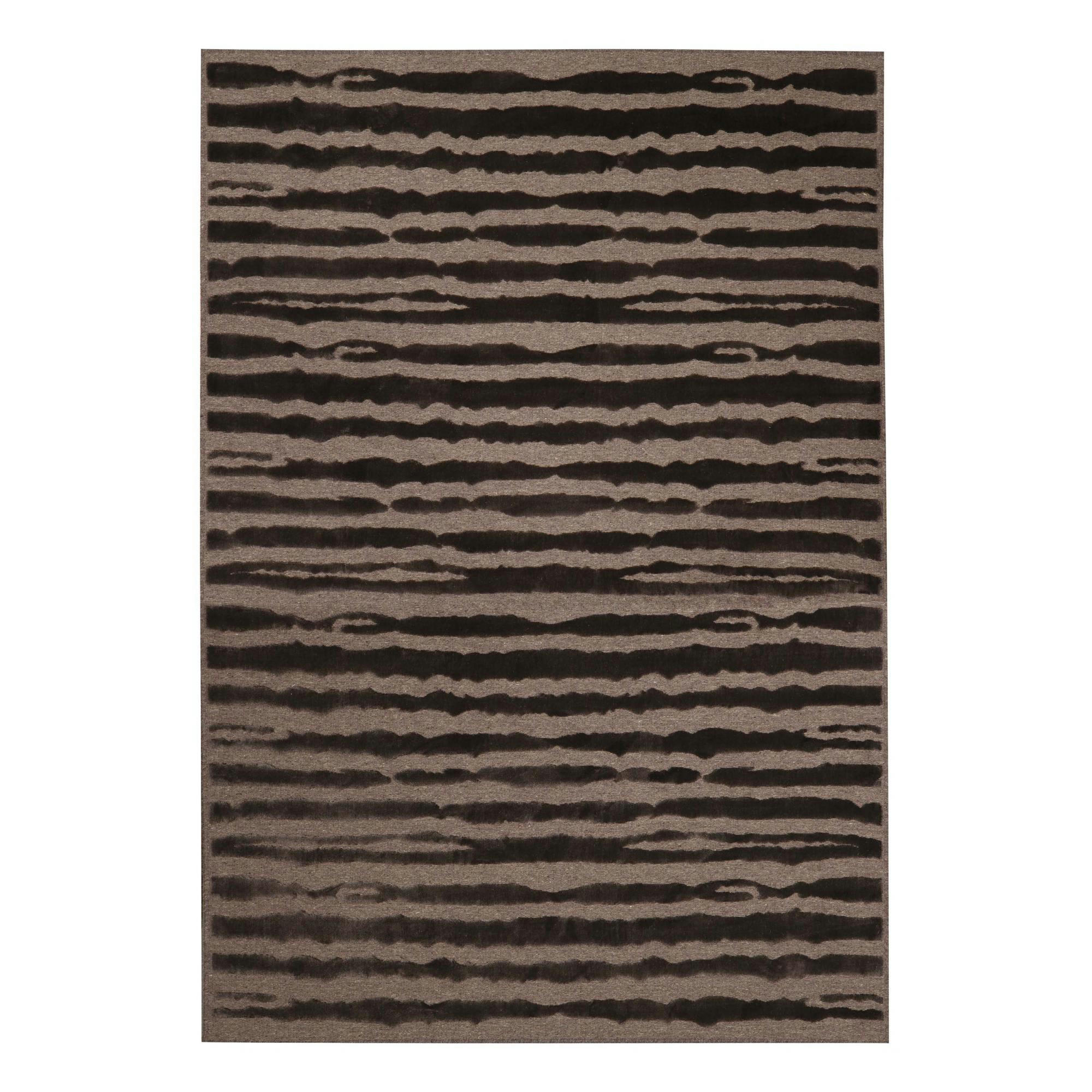 YUMA - Tapis  en laine noisette 160 x 230