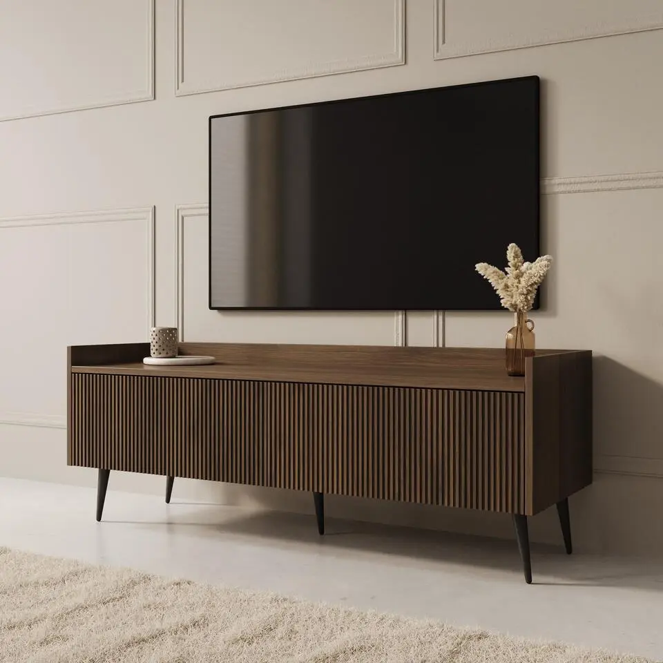 Meubella - Asty - TV-Meubel - Donker eiken - 121 cm