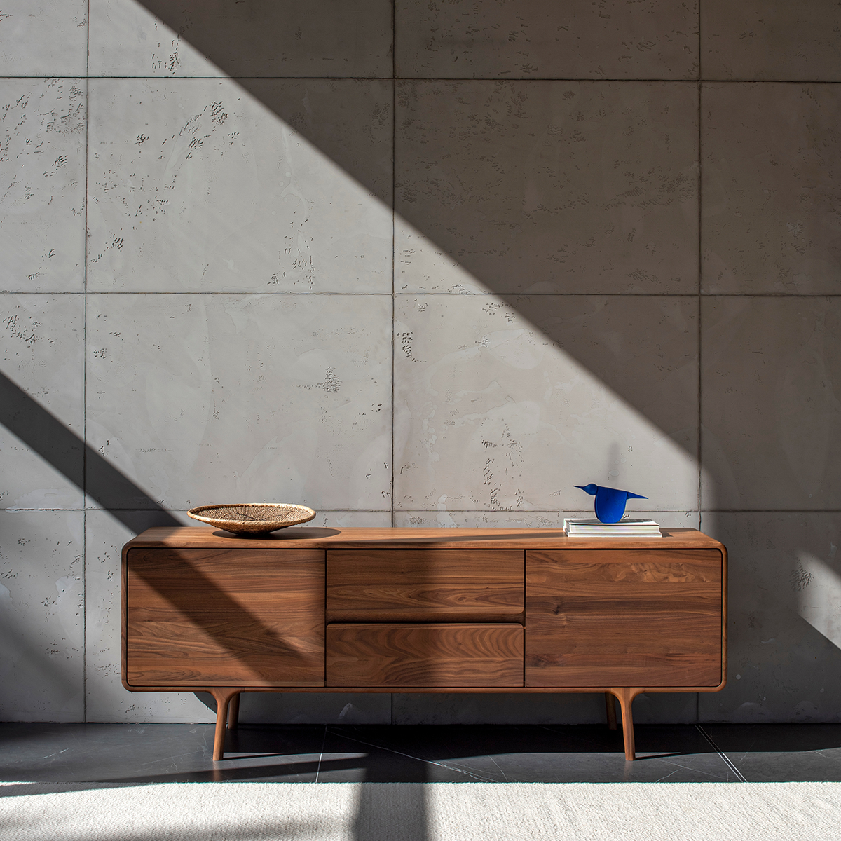 Gazzda Fawn Sideboard Houten Dressoir Walnut - 180 x 45 cm