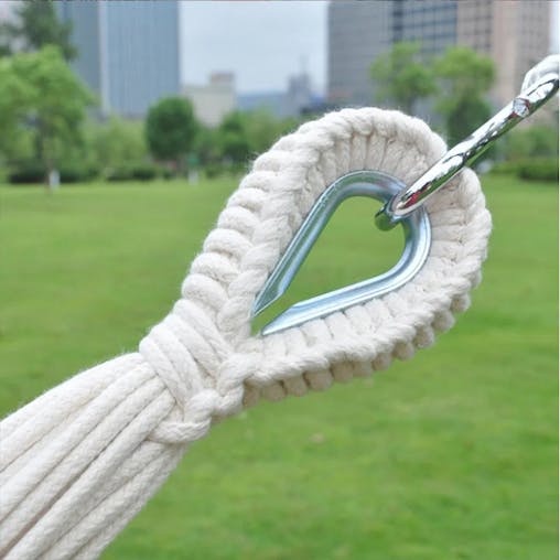 NNEOBA Large Brazilian Macrame Hammock Swing