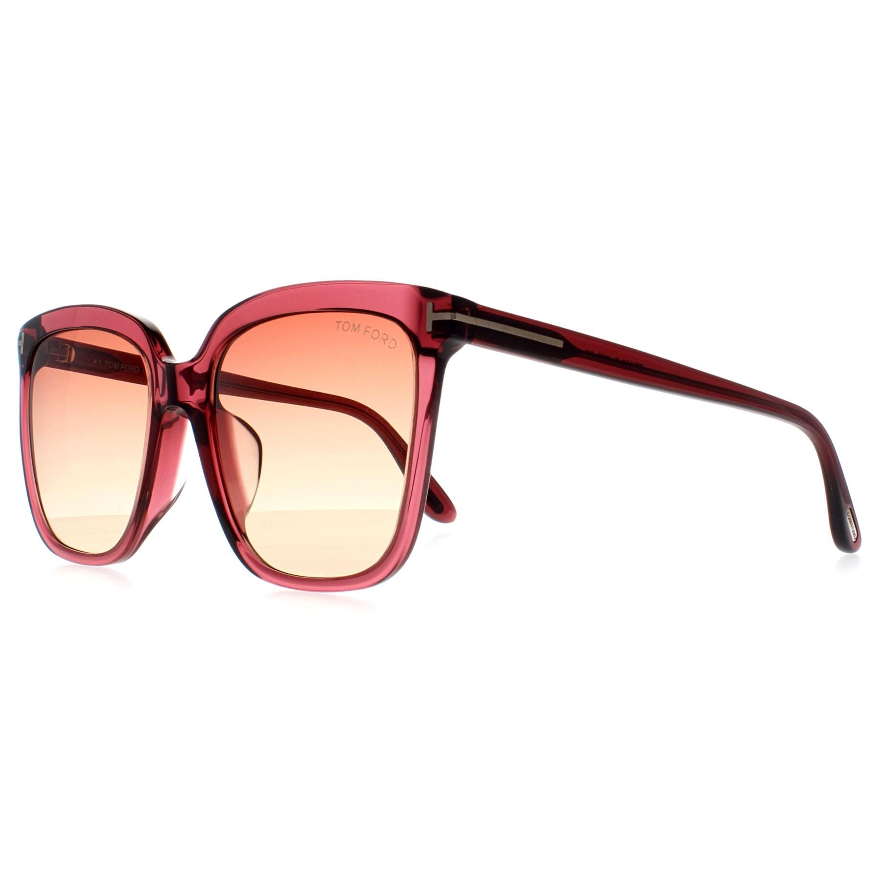 Tom Ford Square Shiny Bordeaux Bordeaux Gradient Selby FT0958-D Sunglasses