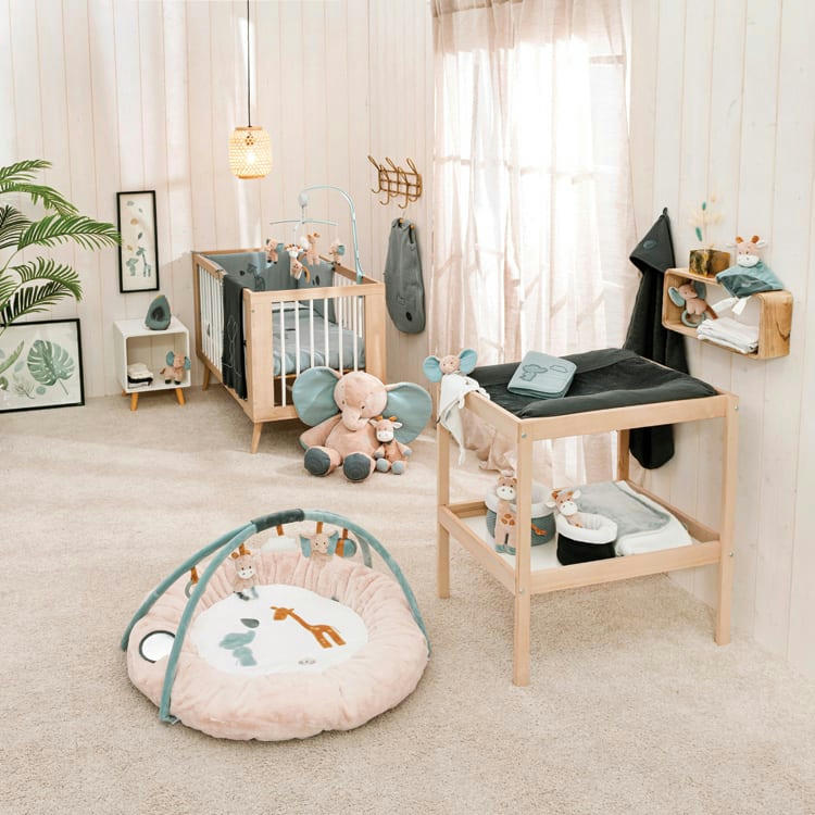 - Protège carnet de santé en coton Luna & Axel