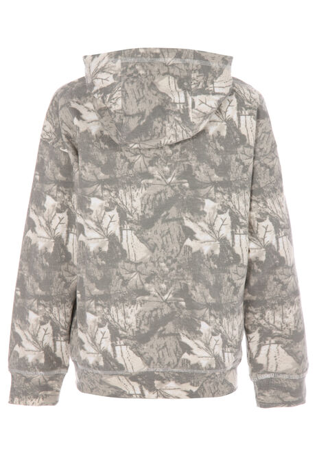 Older Boys Green Camo Print Hoody