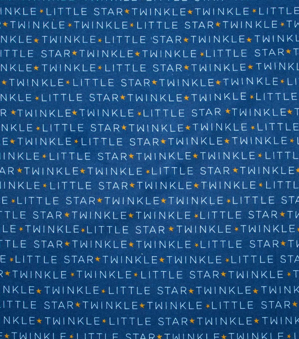 Super Snuggle Twinkle Twinkle Flannel Fabric