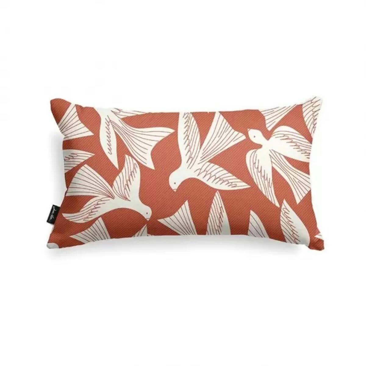 BAKEA - Housse de coussin Bakea Terracotta 25x45 cm