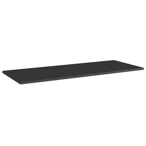 NNEVL Bookshelf Boards 4 pcs High Gloss Black 100x40x1.5 cm Chipboard