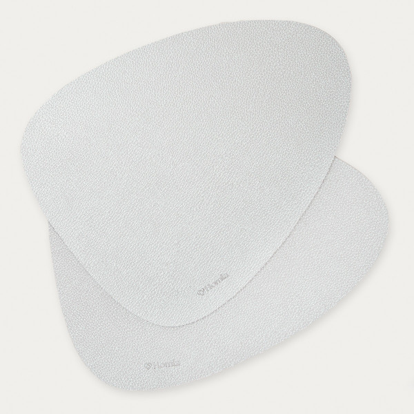 Maty stołowe FEMELO srebrne, zestaw 2 szt. 38 cm HOMLA
