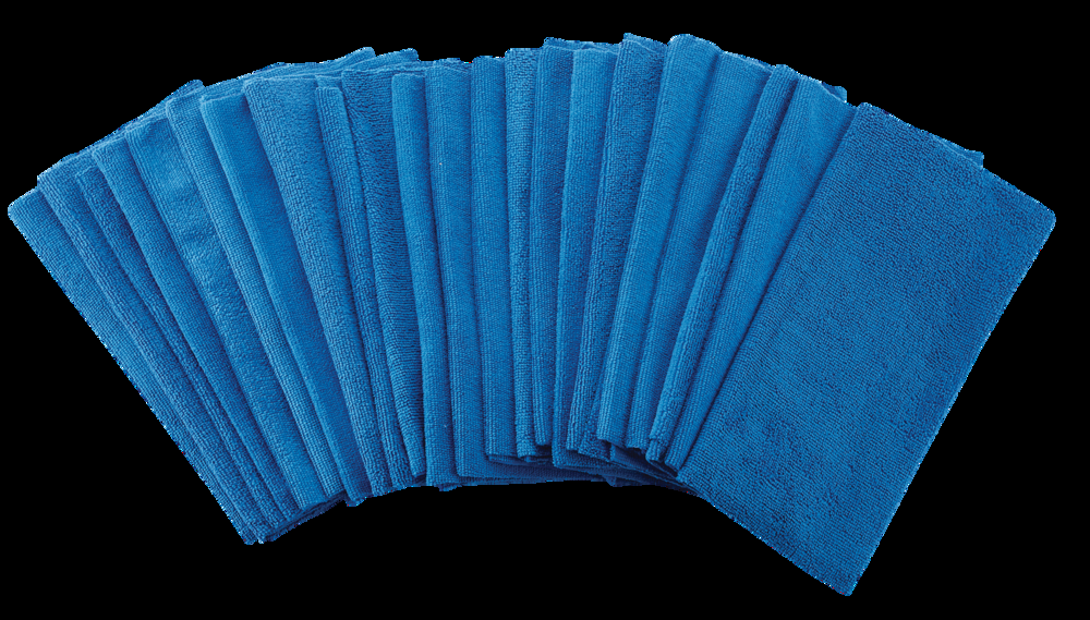 Simplicite All-Purpose Machine Washable Microfibre Cloths, Blue, 40-pk