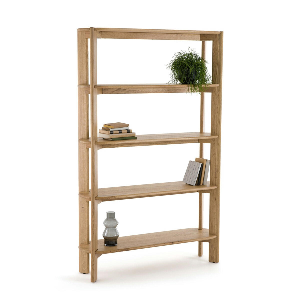 Etagère 5 tablettes chêne massif, Elmo