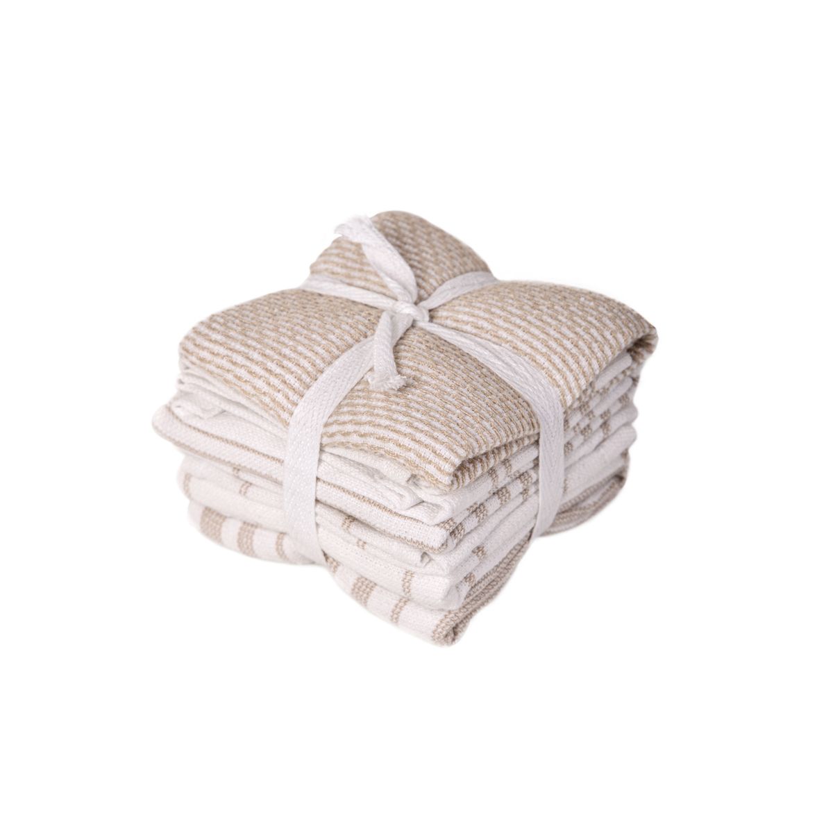 Zestaw ręczników uniwersalnych HERIETT Bawełnianych beżowych 4szt. 4*30x30 cm