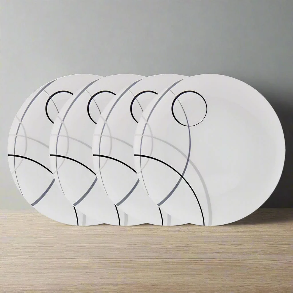Circles Set of 4 Dinner Plates