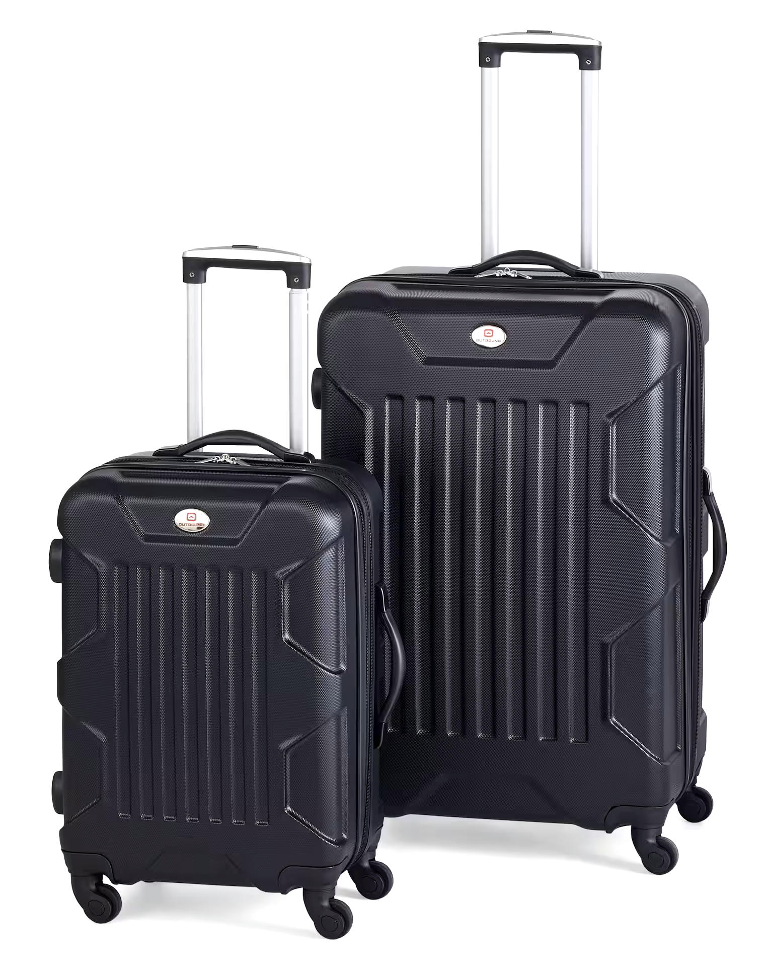Outbound 2-Piece Hardside Spinner Wheel Travel Luggage Suitcase Set