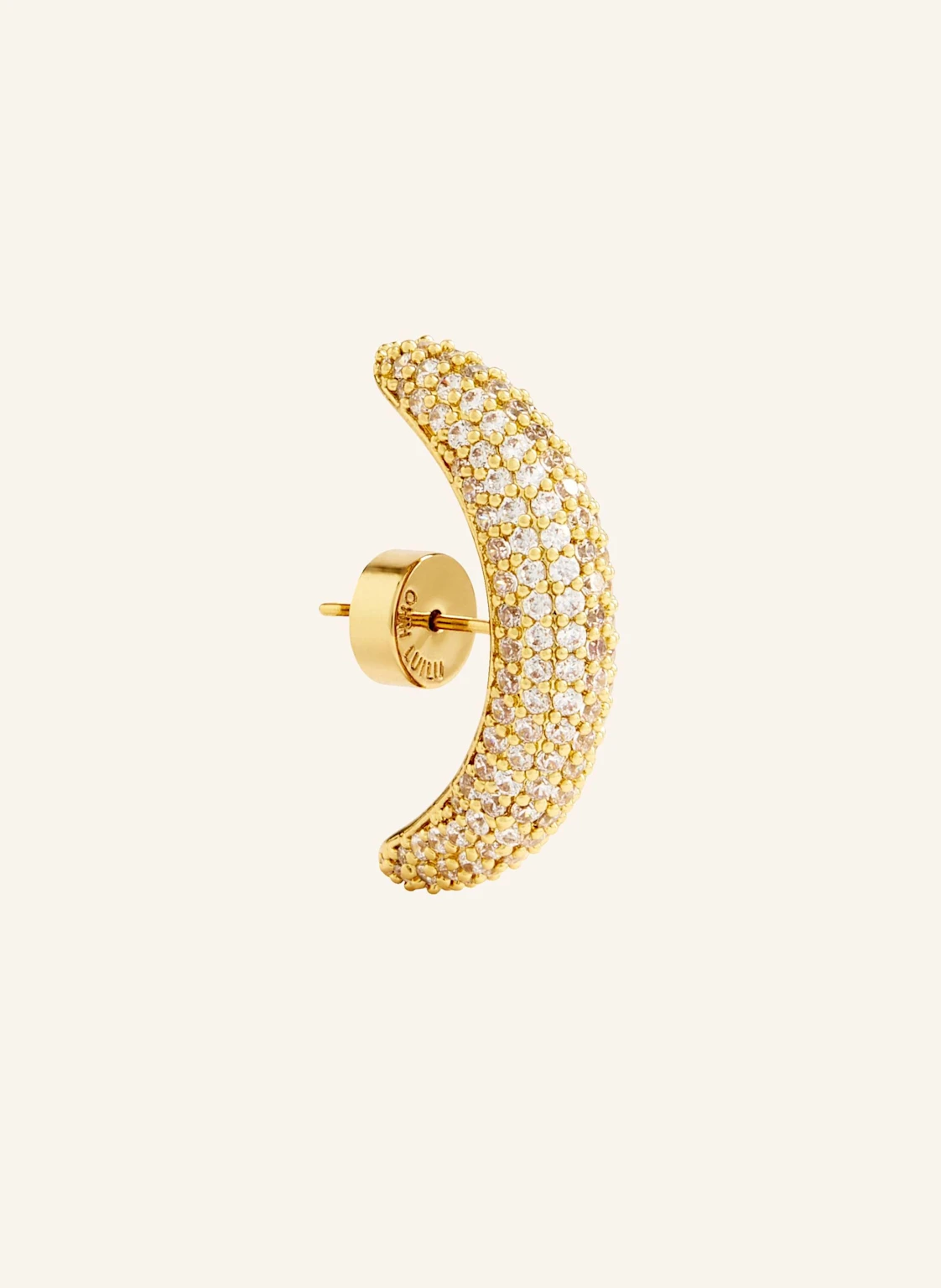 OHH LUILU Single-Ohrring AMARA MINI PAVé STUD by GLAMBOU