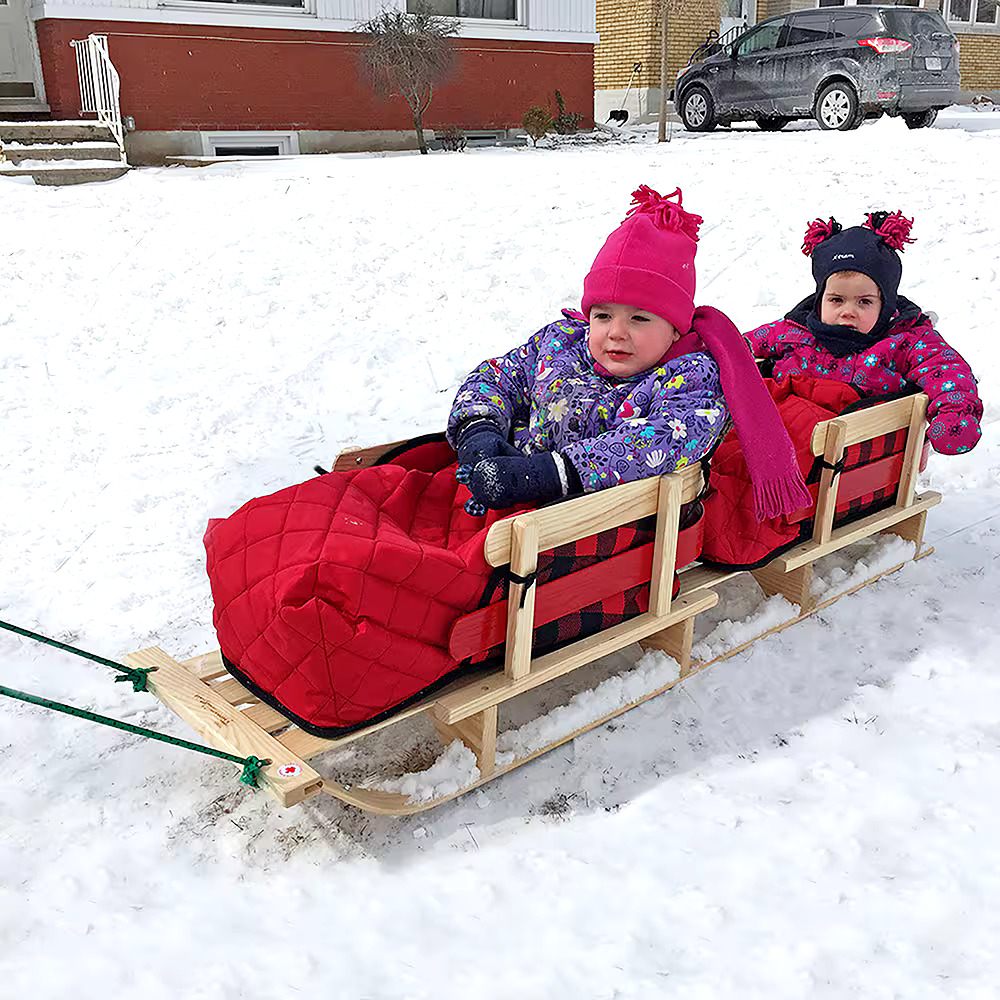 Frontier Twin Sleigh with Bootie Pads