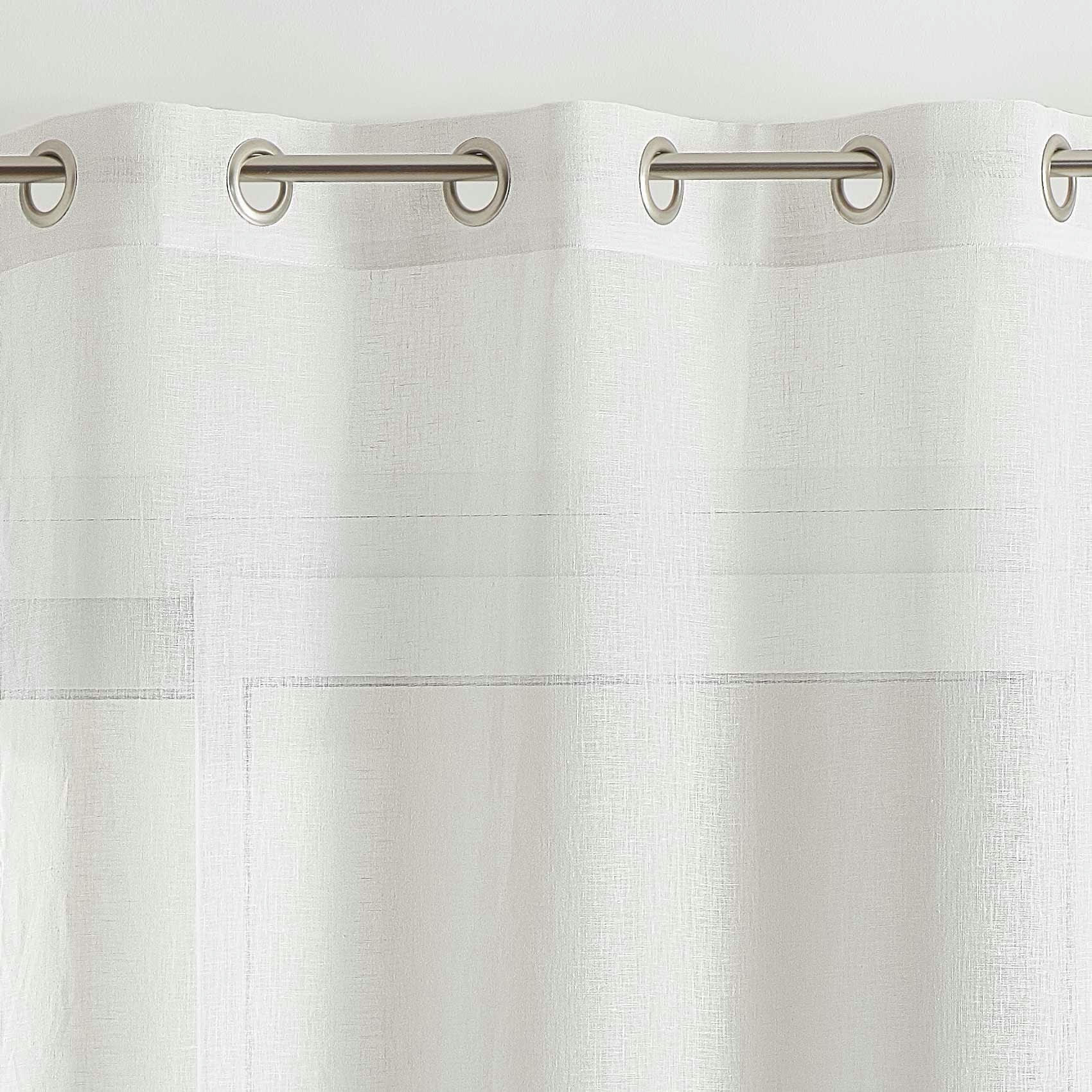 - Voilage 100% lin blanc 140x260 cm