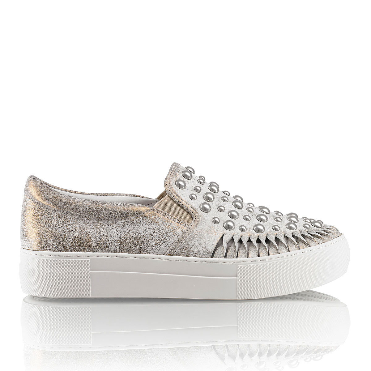 Russell & Bromley AZT J Studded Flatform Sneaker