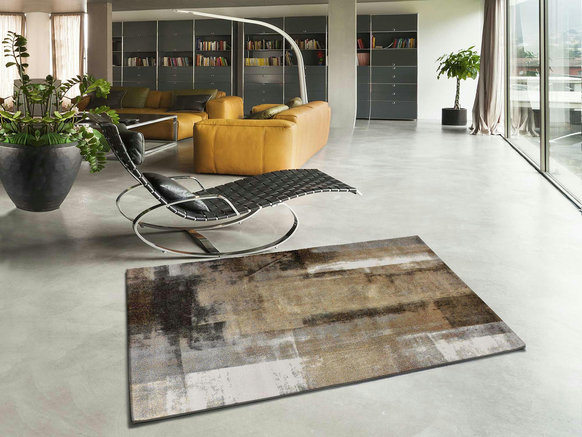 FUSION - Tapis à motifs abstraits multicolores, 080X150 cm